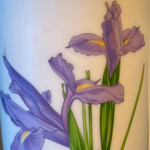 Pair of OTAGIRI JAPAN Rose Baxter AMERICAN GARDEN Chrysanthemum & Iris Cups Mugs - Picture 9 of 13